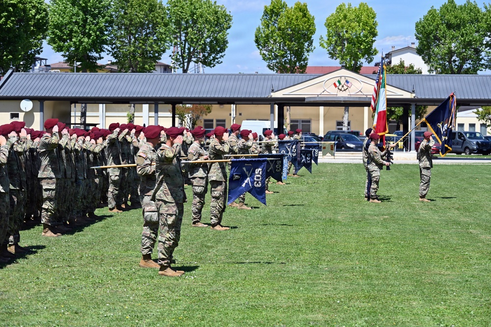 1-503rd Infantry Regiment Conducts Change of Responsibility Ceremony