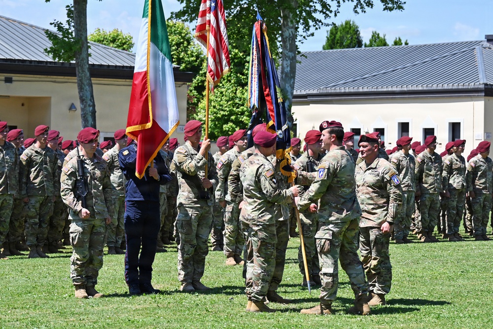 1-503rd Infantry Regiment Conducts Change of Responsibility Ceremony