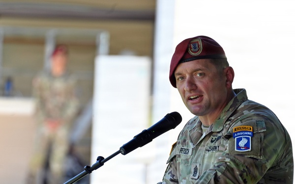 1-503rd Infantry Regiment Conducts Change of Responsibility Ceremony