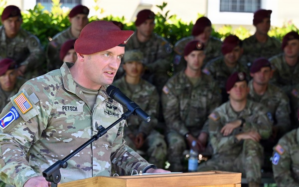 1-503rd Infantry Regiment Conducts Change of Responsibility Ceremony