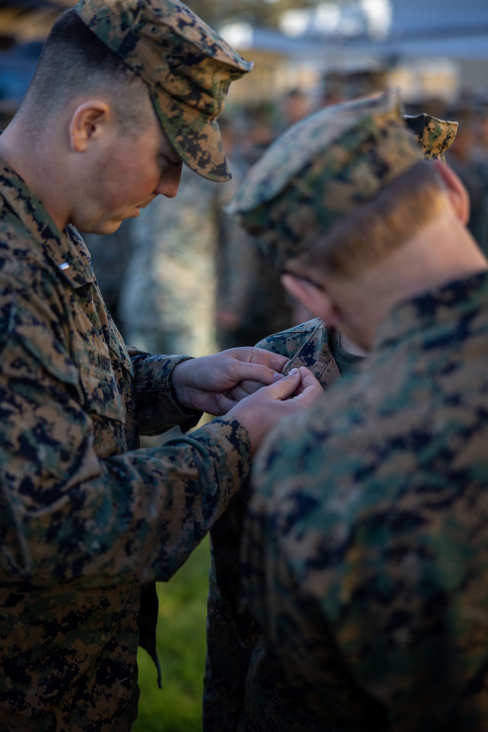 Indiana native, U.S. Marine officer promotes during deployment in Baltic Sea