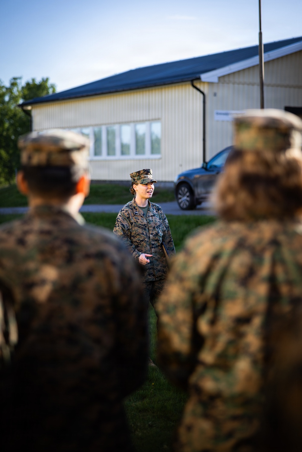 Indiana native, U.S. Marine officer promotes during deployment in Baltic Sea