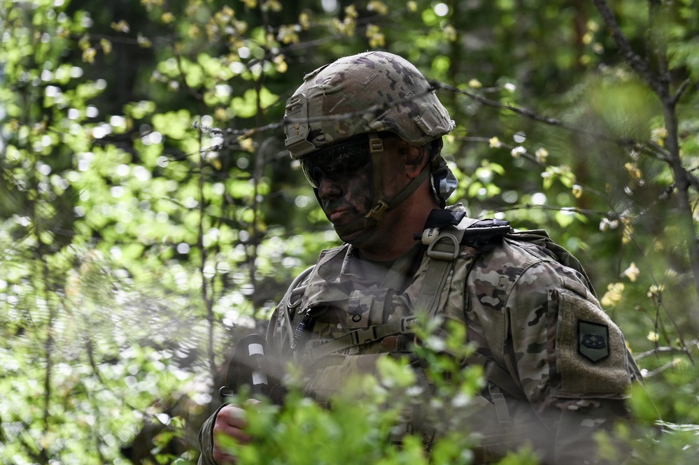 Virginia Guard engineers conduct counter-mobility training in Finland