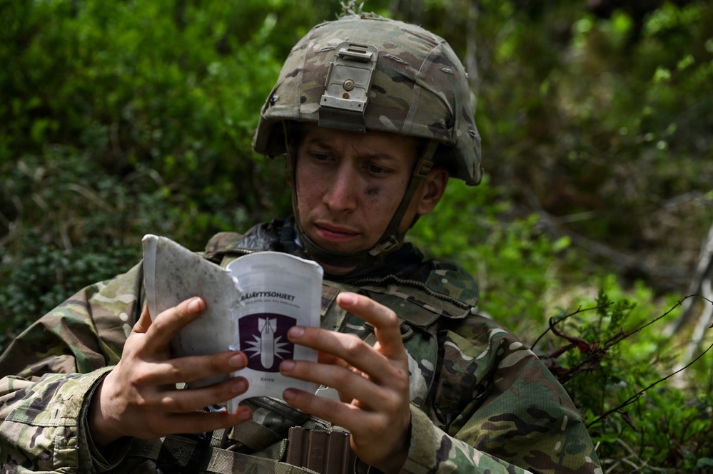 Virginia Guard engineers conduct counter-mobility training in Finland