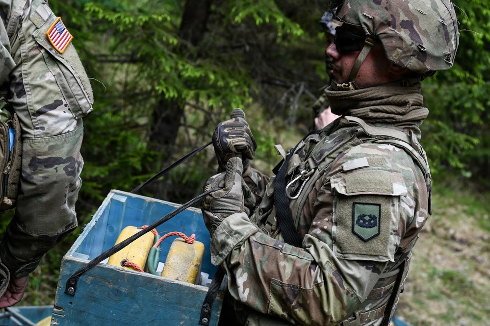 Virginia Guard engineers conduct counter-mobility training in Finland