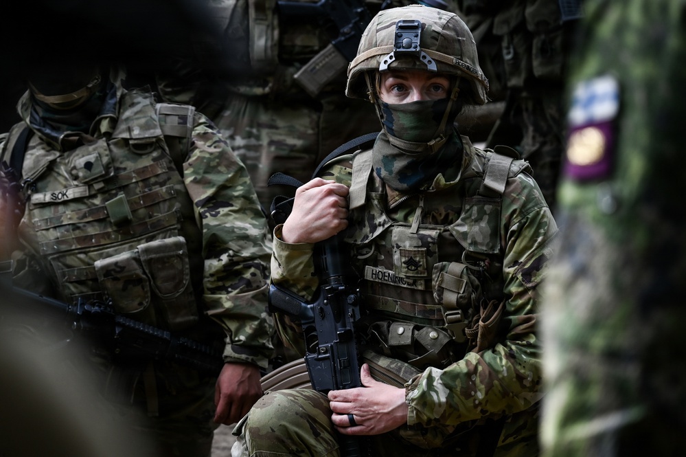 Virginia Guard engineers conduct counter-mobility training in Finland