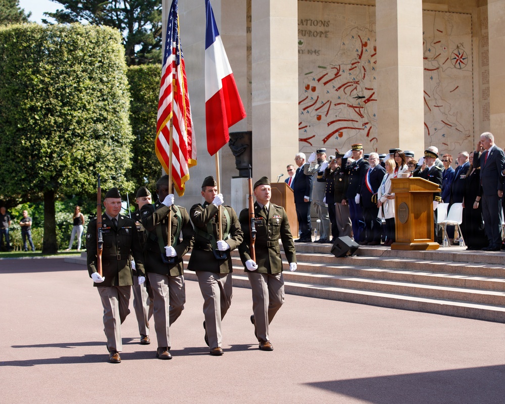 Allies honor fallen Americans at Normandy Memorial Day ceremony