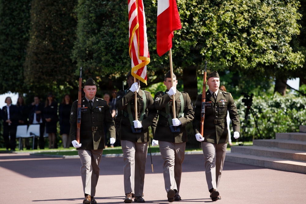 Allies honor fallen Americans at Normandy Memorial Day ceremony