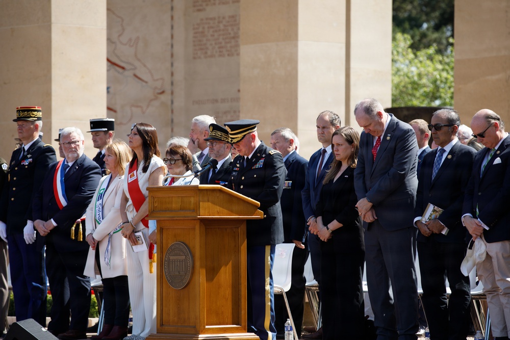 Allies honor fallen Americans at Normandy Memorial Day ceremony