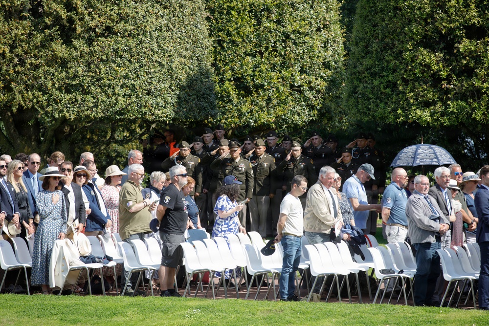 Allies honor fallen Americans at Normandy Memorial Day ceremony