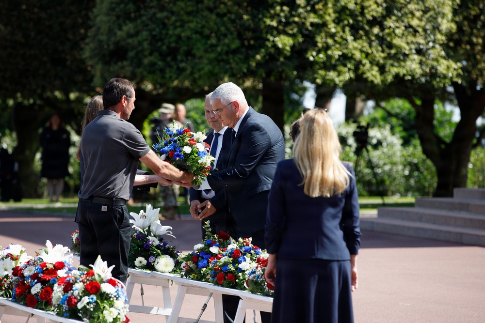 Allies honor fallen Americans at Normandy Memorial Day ceremony
