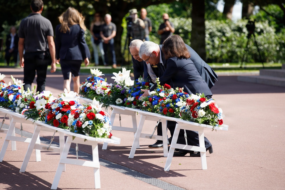 Allies honor fallen Americans at Normandy Memorial Day ceremony