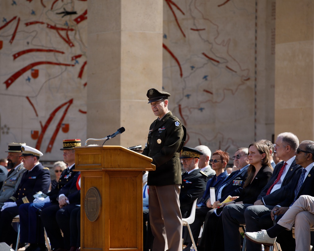 Allies honor fallen Americans at Normandy Memorial Day ceremony