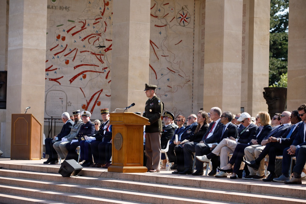 Allies honor fallen Americans at Normandy Memorial Day ceremony
