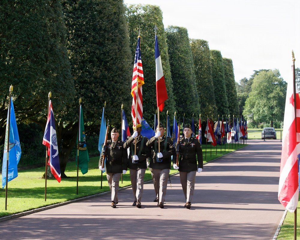 Allies honor fallen Americans at Normandy Memorial Day ceremony