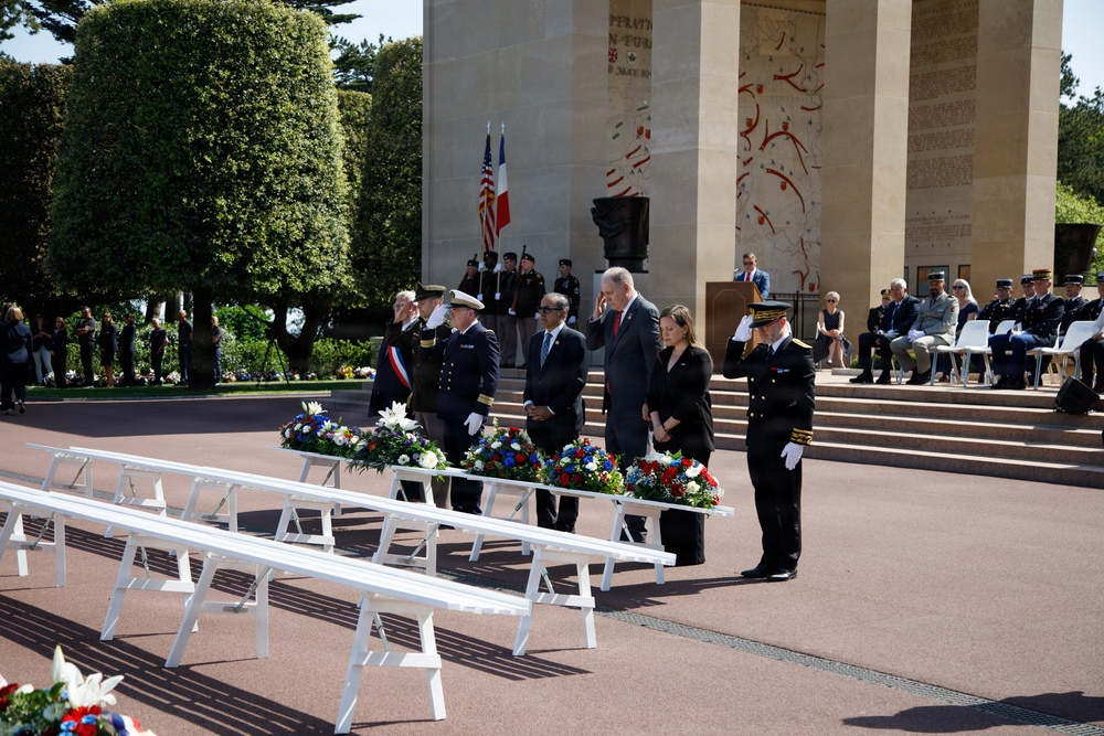 Allies honor fallen Americans at Normandy Memorial Day ceremony
