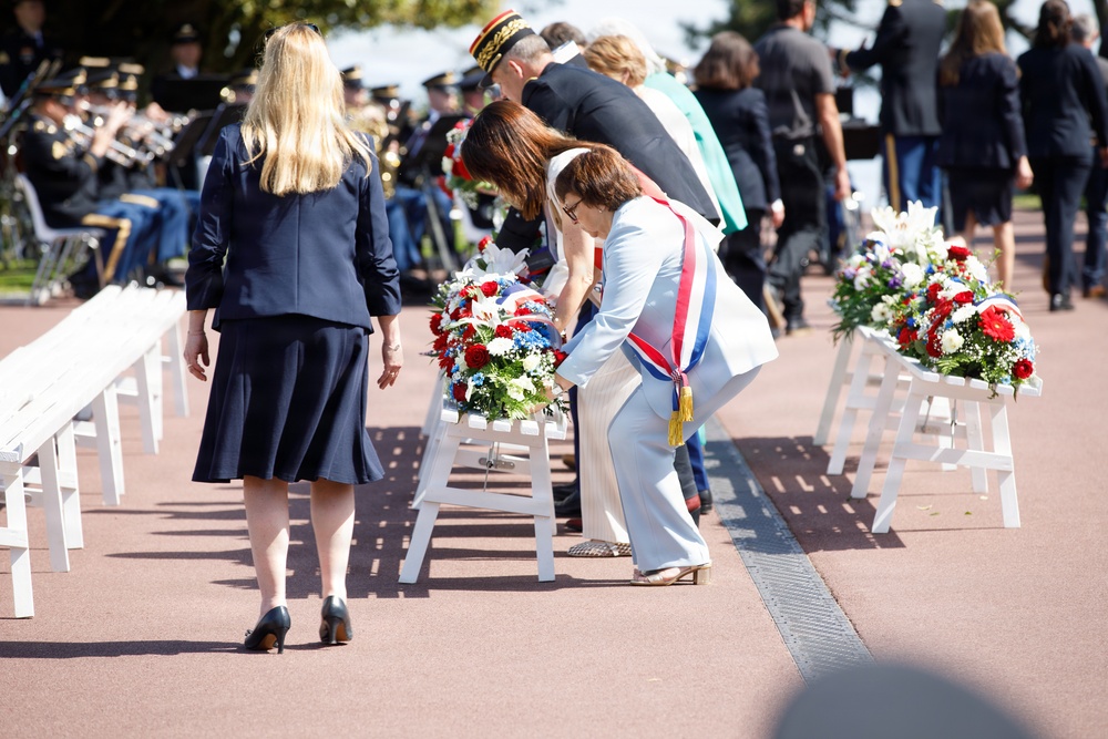 Allies honor fallen Americans at Normandy Memorial Day ceremony