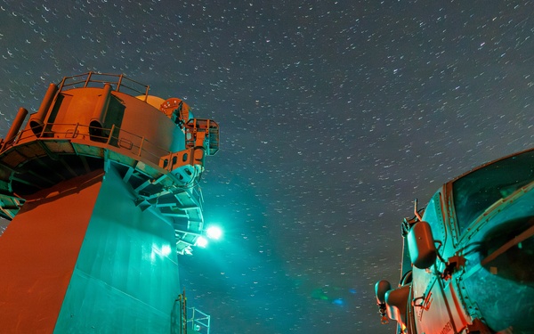 USS Mount Whitney Night Flight Operations