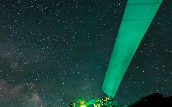 USS Mount Whitney Night Flight Operations