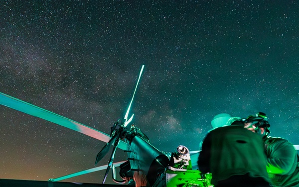 USS Mount Whitney Night Flight Operations