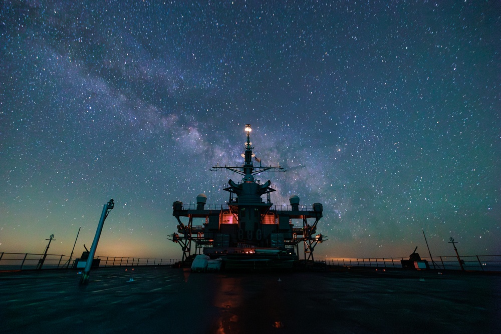 USS Mount Whitney Underway