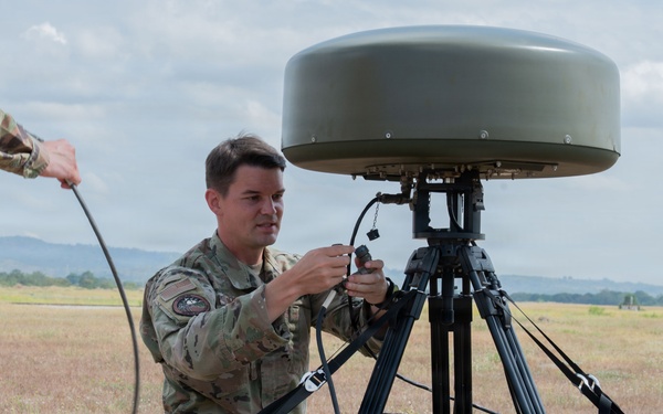 Balikatan 2026: U.S. Airmen maintain receiver transmitter during BK26