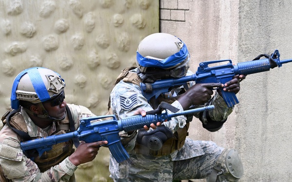Soldiers Provide Security During Medical Training at JB MDL