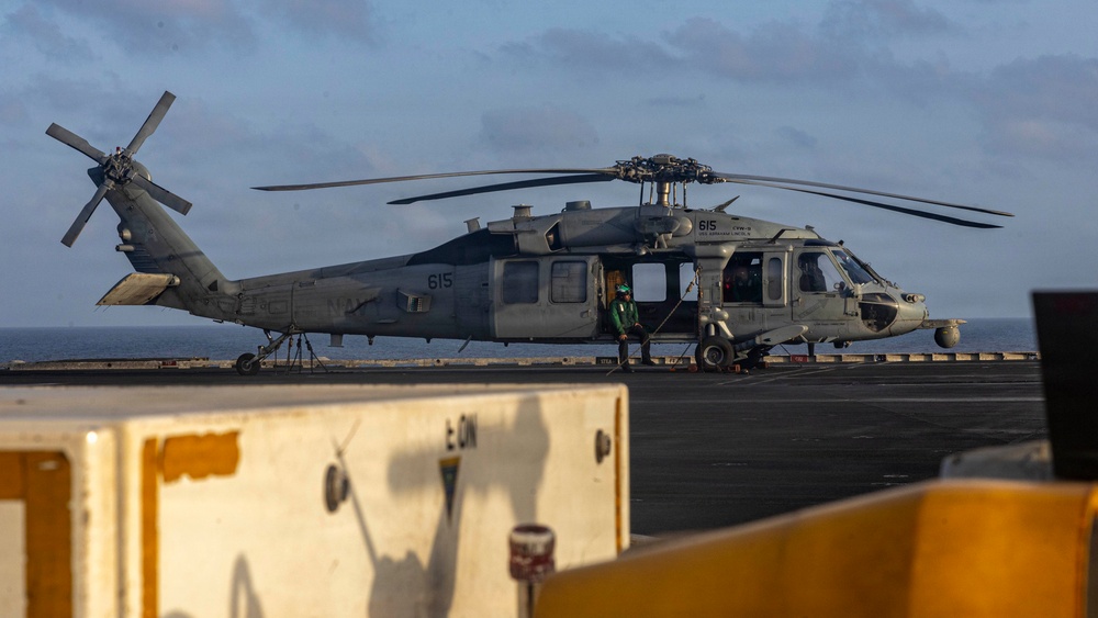 Abraham Lincoln Conducts Deck Operations