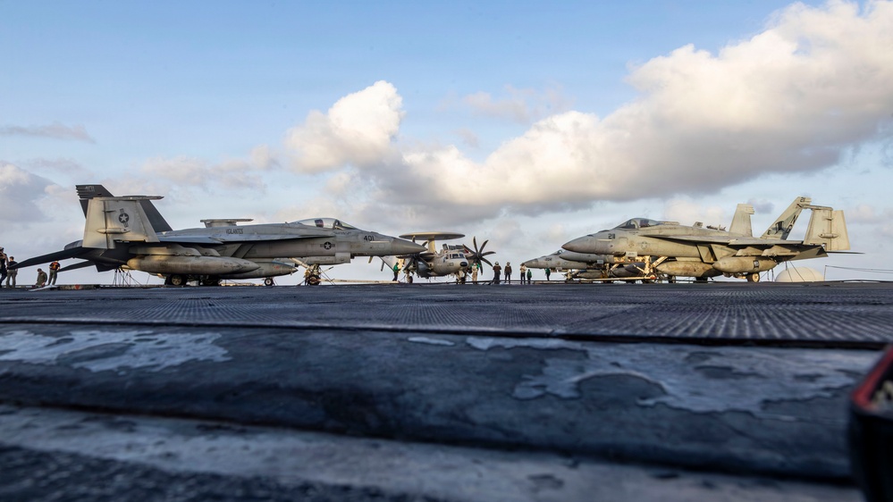 Abraham Lincoln Conducts Deck Operations