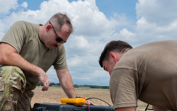 Balikatan 2026: U.S. Airmen maintain receiver transmitter during BK26