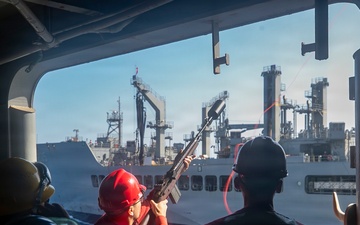 USS Tripoli Refuels at Sea