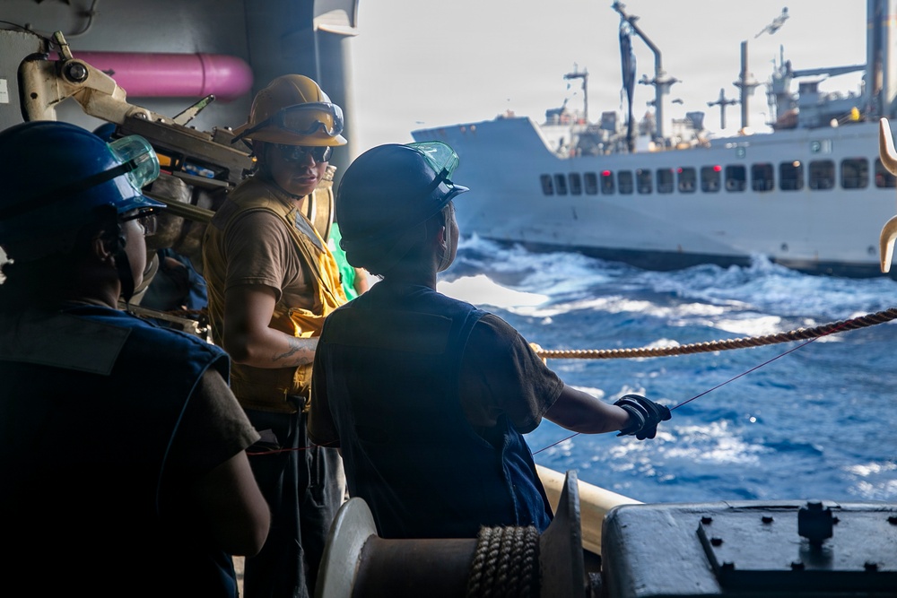 USS Tripoli Refuels at Sea