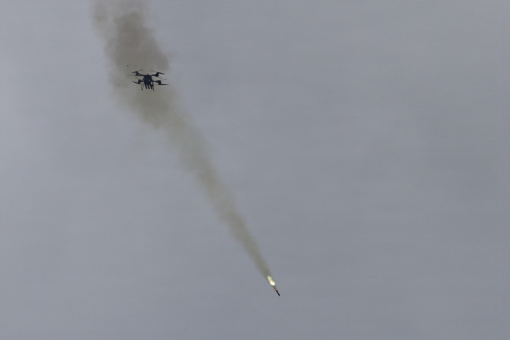 Industry Partners Test Drone-Mounted Rocket Launcher at Fort Rucker