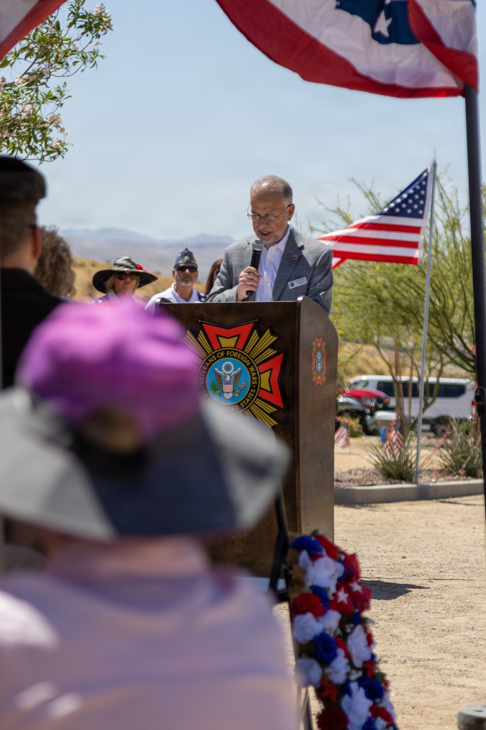 Memorial Day observance at Mountain View Cemetery in Barstow