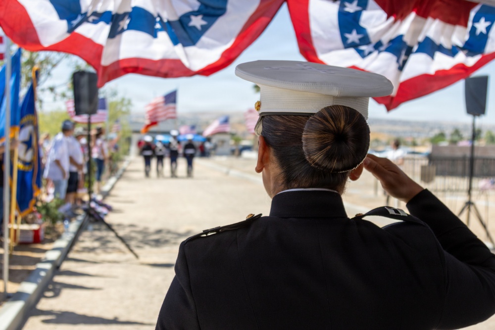 Memorial Day observance at Mountain View Cemetery in Barstow