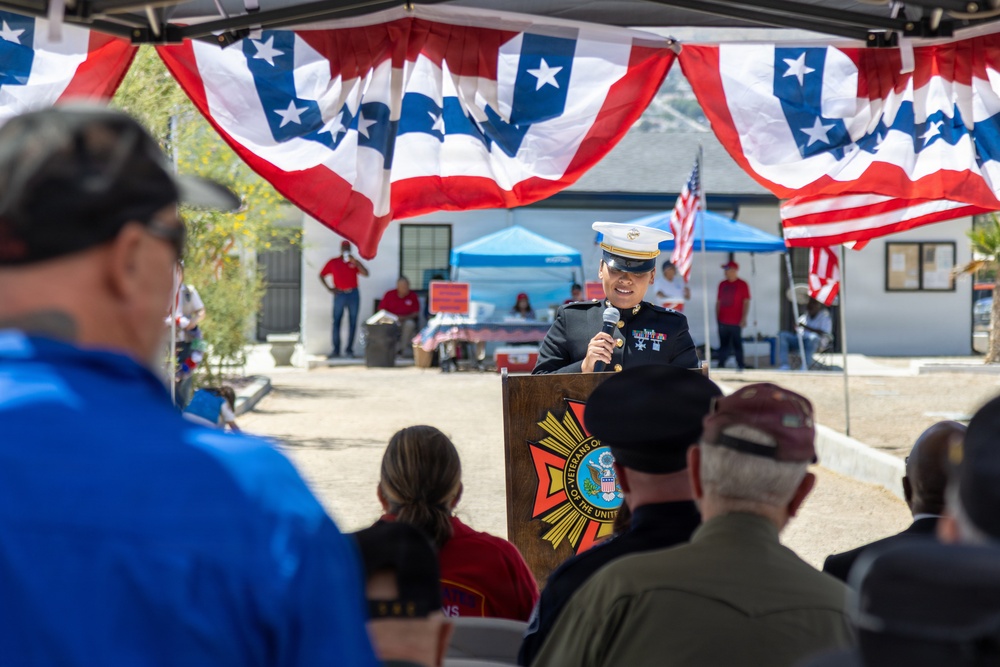 Memorial Day observance at Mountain View Cemetery in Barstow
