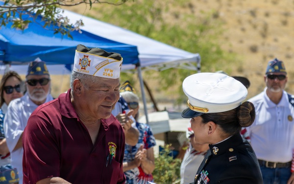 Veterans of Foreign Wars Memorial Day observance at Mountain View Cemetery in Barstow