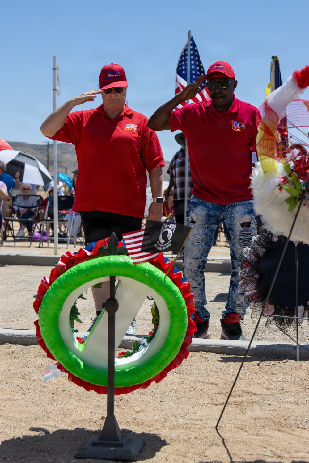 Veterans of Foreign Wars Memorial Day observance at Mountain View Cemetery in Barstow
