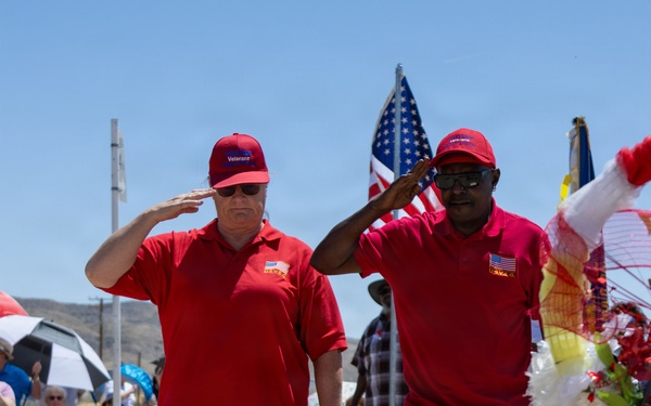 Veterans of Foreign Wars Memorial Day observance at Mountain View Cemetery in Barstow