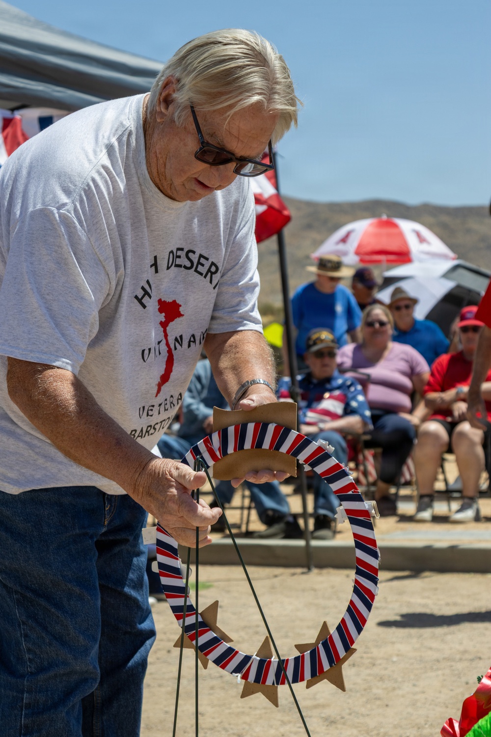 Memorial Day observance at Mountain View Cemetery in Barstow
