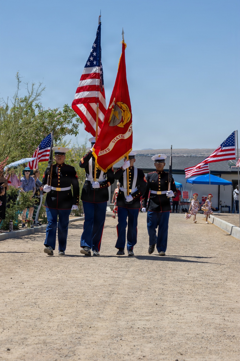 Memorial Day observance at Mountain View Cemetery in Barstow