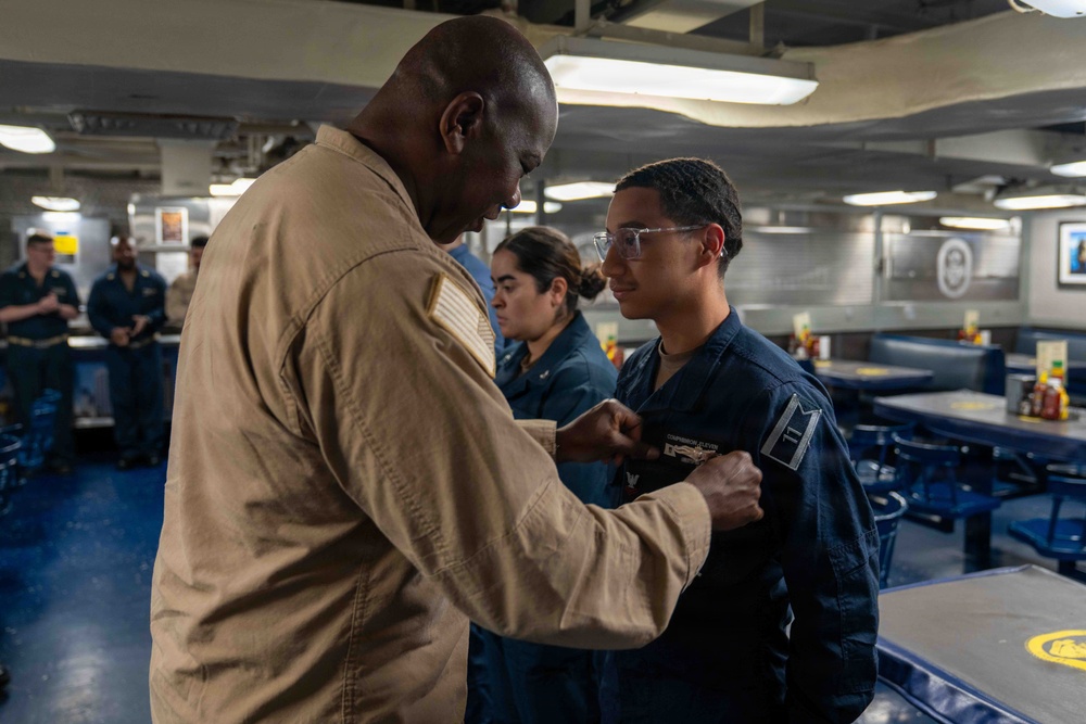 Capt. Timothy Carter, Commander Amphibious Squadron Eleven Visits USS Rushmore