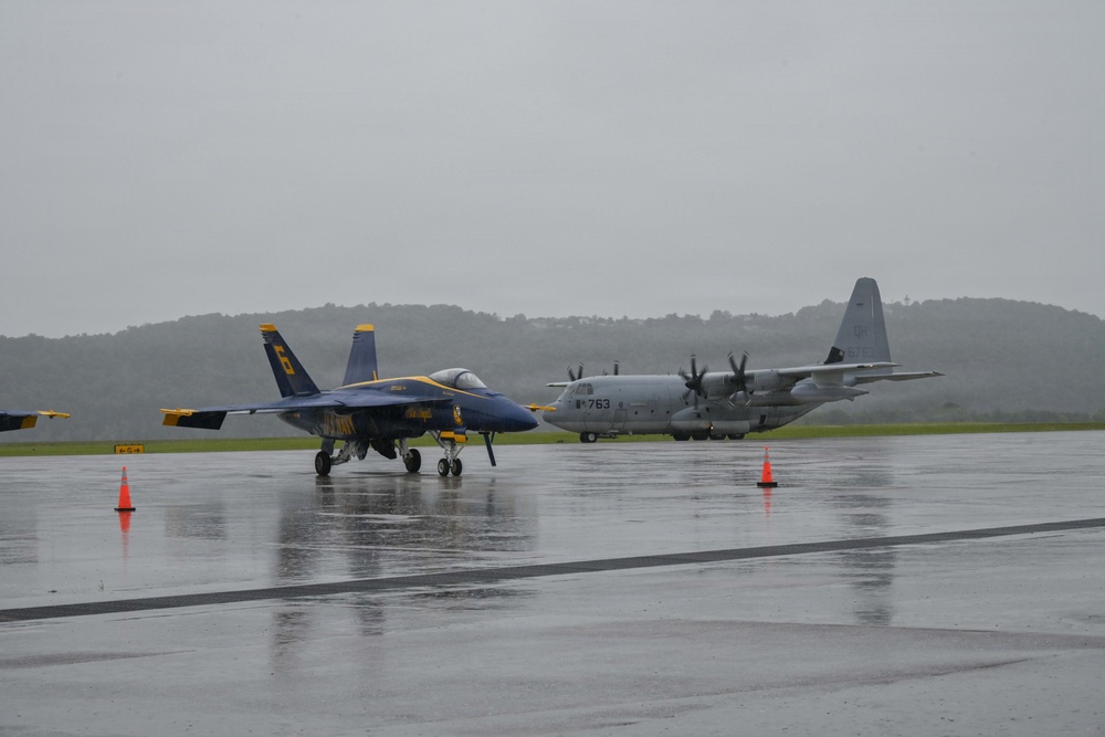 C-130J Super Hercules lands at Harrisburg International Airport