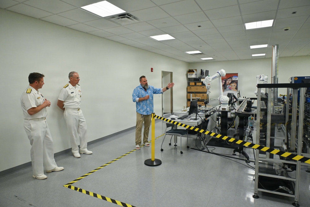 Navy representatives receive tour of Harrisburg University facilities