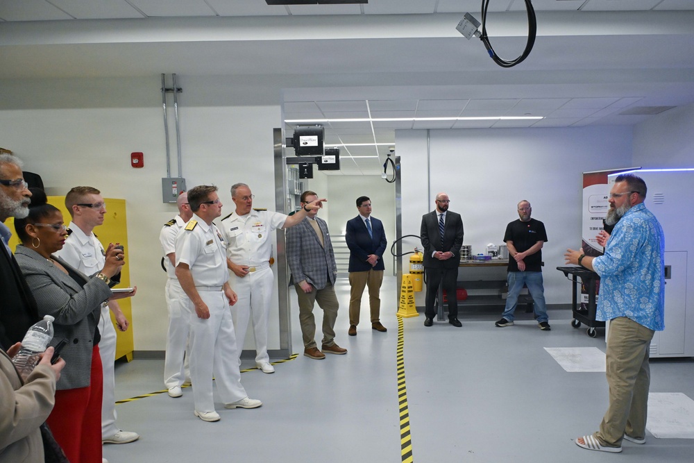 Navy representatives receive tour of Harrisburg University facilities