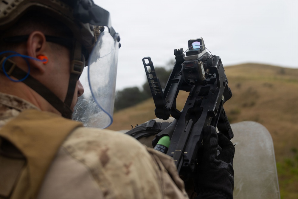 U.S. Marines, 2nd Bn., 5th Marines conduct non-lethal weapons course