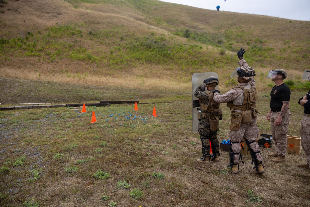 U.S. Marines, 2nd Bn., 5th Marines conduct non-lethal weapons course