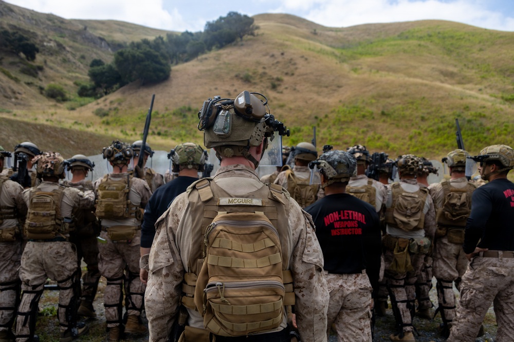 U.S. Marines, 2nd Bn., 5th Marines conduct non-lethal weapons course