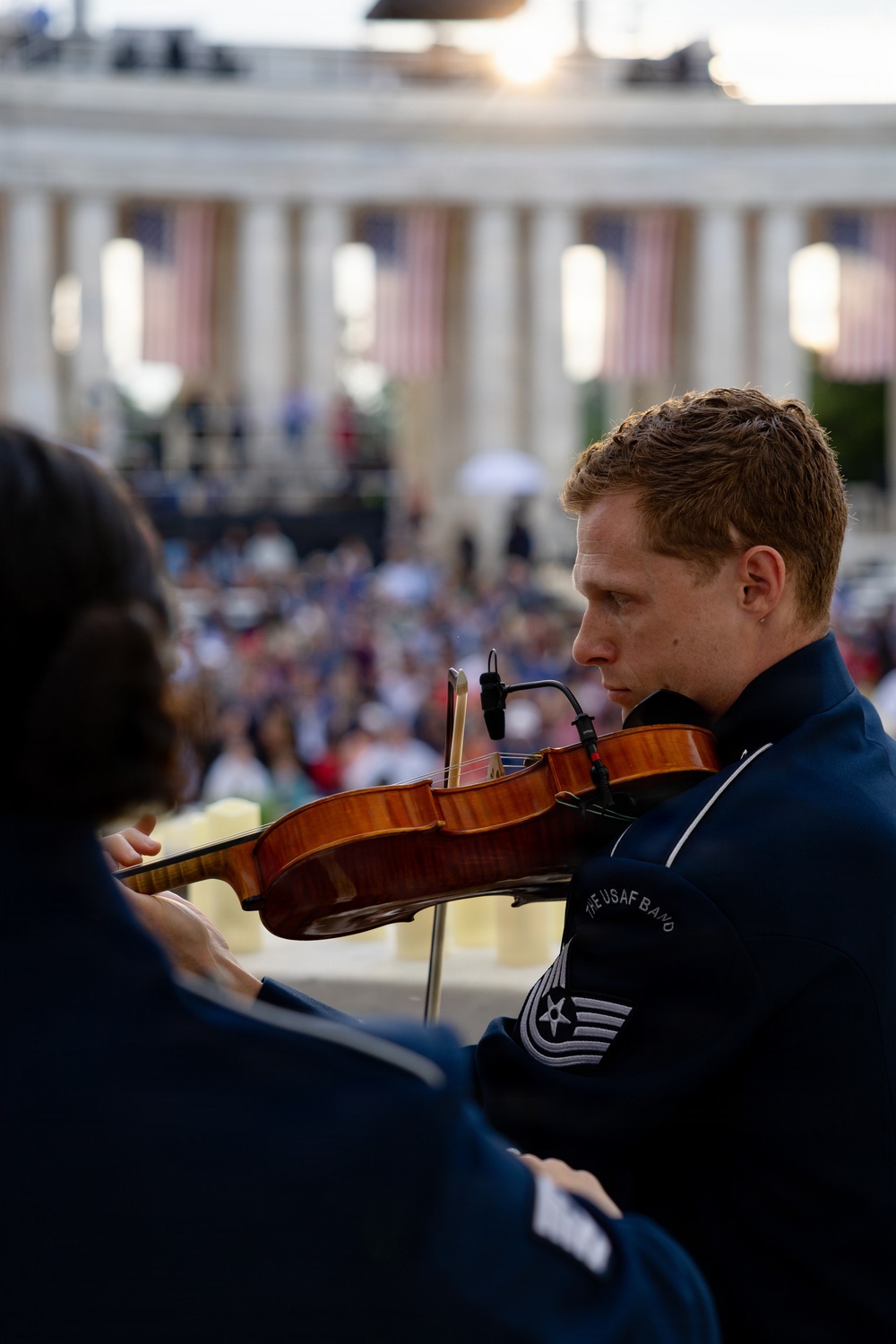 Air Force Band String Quartet Performs at Memorial Day Observance
