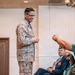 Sgt. Maj. Carlos A. Ruiz speaks to local veterans and military families at MCAGCC